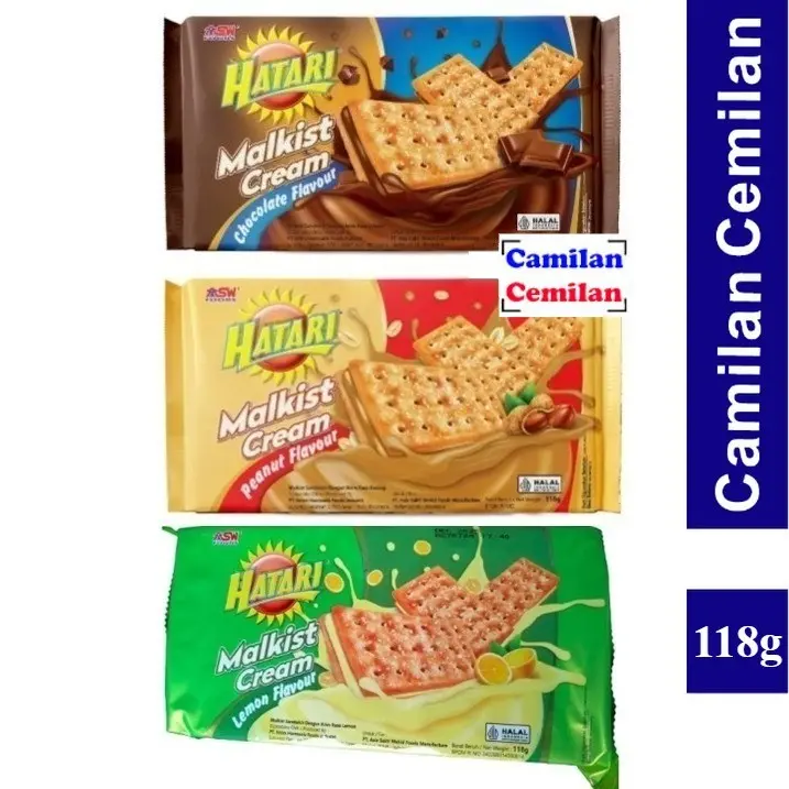 Hatari Malkist Cream Chocolate Peanut Lemon 118 gr