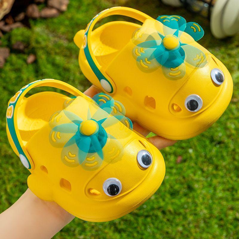 Guốc Trẻ Em, Chất Liệu EVA, Dành Cho Bé Trai, Thích Hợp Cho Mùa Hè, Có Thể Đeo Ngoài Trời, Thiết Kế Hoạt Hình Dễ Thương, Đế Mềm Chống Trượt, Dép Bít Mũi Cho Trẻ Em 5