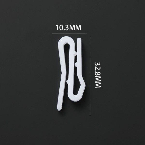 Product Introduction of 50 Pieces Curtain plastic bus hook Korean car hook hook white hook accessories hook accessories cloth hook track 4