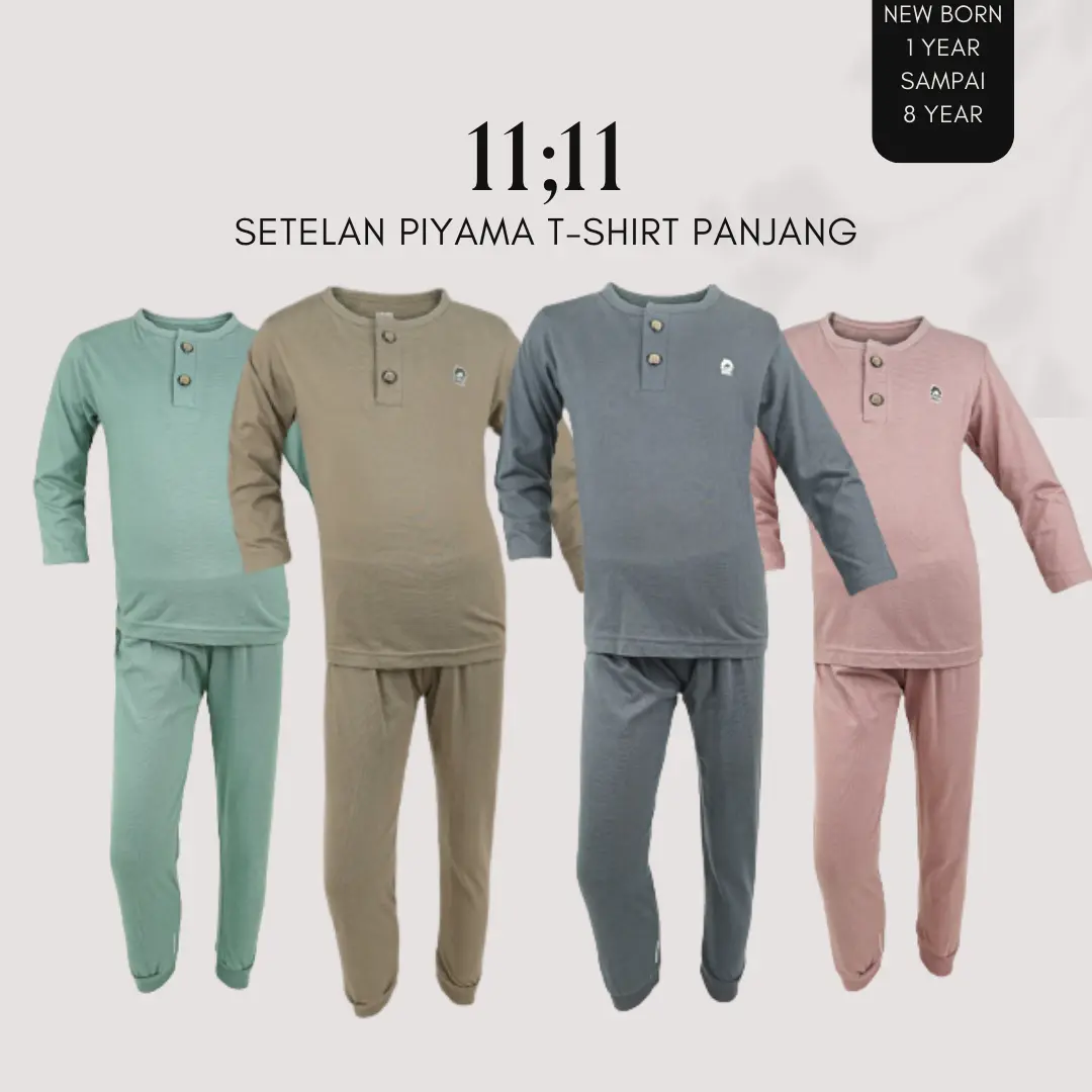 Baju Kaos T Shirt Anak Laki Basic Premium Usia 9Bulan - 8Tahun.