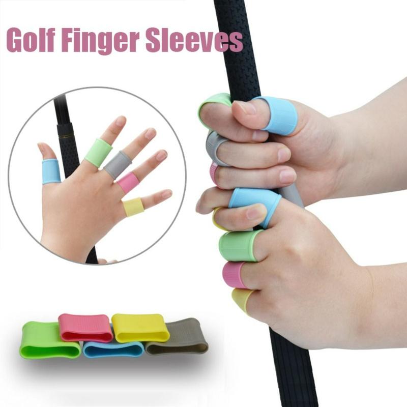 Ống Bọc Ngón Tay Thể Thao, 8 Chiếc, Thích Hợp Để Câu Cá, Tennis, Bóng Rổ, Golf, Băng Ngón Tay Hỗ Trợ Bảo Vệ Tay, Làm Bằng Silicon 1