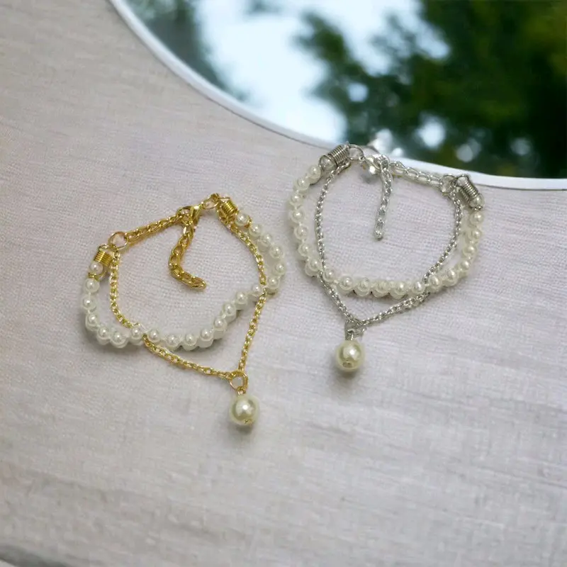 Maia Multilayer Bracelet Gelang Rantai Multilayer 2 Baris Dua Lapis Korea Korean Style 5