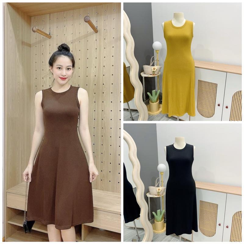 [V132 XÃ KHO] Váy body sát nách/ đầm ôm body dáng dài maxi sát nách kiểu thời trang tôn dáng bán chạy quanh năm  Thun Nữ  Dress Nhung Đen