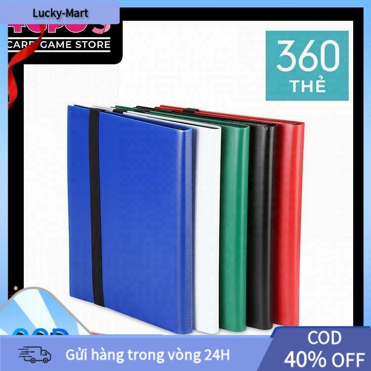 Sổ đựng card album sưu tập thẻ bài Pokemon Yugioh Hàn quốc 9-Pocket đen 3x3 sổ card đựng thẻ túi đựng thẻ