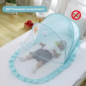 Kelambu bayi lipat tempat tidur bayi anti nyamuk perlengkapan tidur bayi anti nyamuk praktis