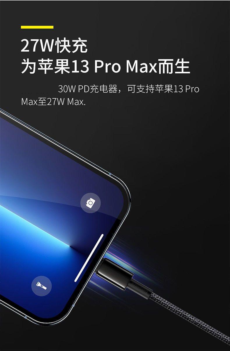 Product Introduction of PD Fast Charging Suitable for Apple 20W Data Cable Iphone13/12 Suit X/Xs/Pro/Max Braided Charging Cable Smartphone Cellphone Electronic Charger 7