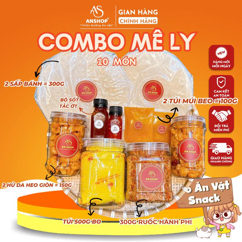   COMBO BÁNH TRÁNG AN SHOP  BÁNH TRÁNG PHƠI SƯƠNG   ĐỒ ĂN VẶT SNACK  9 vị bơ 
