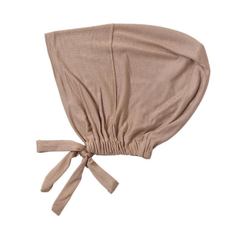 Mũ Turban Bông, Màu Trơn Trùm Kín, Dành Cho Nữ, Mũ Dưới, Mũ Trùm Đầu, Cổ Và Đầu, Dưới, U1A3, 1 Mảnh 7