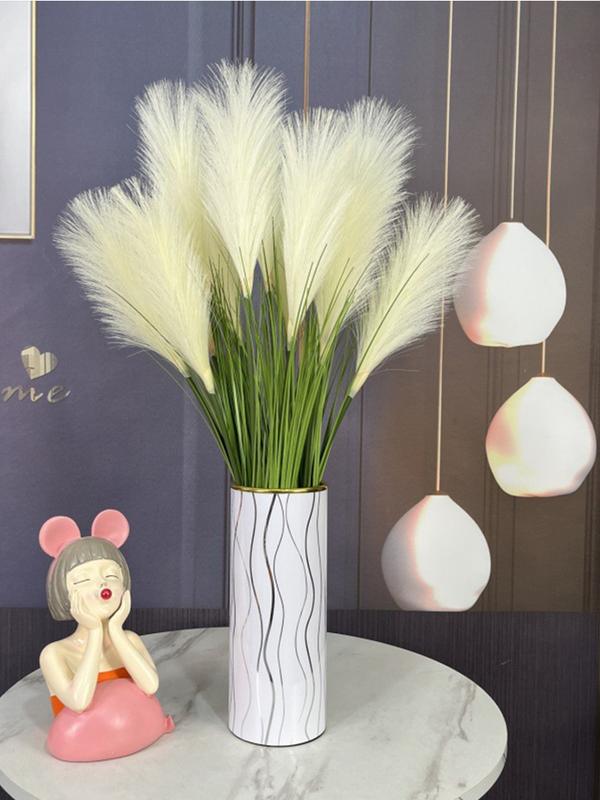 Hoa Cỏ Lau 5 Bông To Đại Cao 90cm Cắm Lọ Hoa Để Bàn, Hoa Cỏ Lau Decor Nhà Cửa, Sự Kiện Decor Phòng