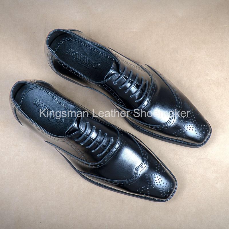 Giày Công Sở Nam Oxford Wingtips Da Bò Cao Cấp vừa cổ điển Shoes Leather giay t 0