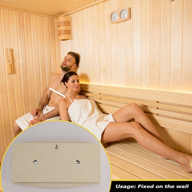Wood Sauna Thermometer & Hygrometer, Wall-Mounted Spa Accessory, Mechanical, No Battery Required - for Family Hotel Sa 2