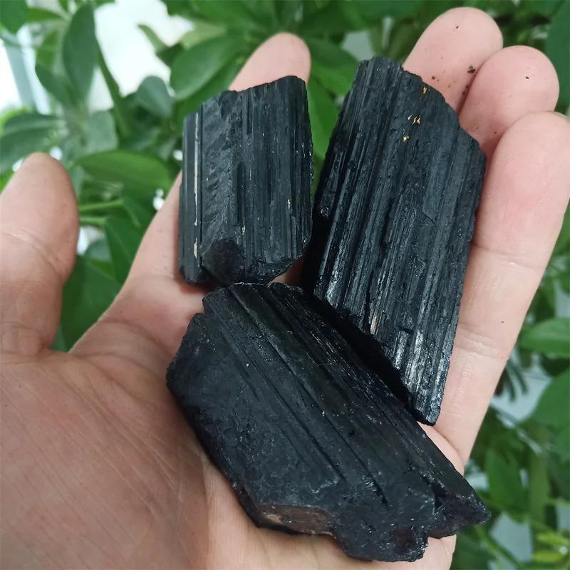 New product A piece High Quality Natural Black Tourmaline Repair Ore Mineral Specimen Healing Crystal Radiation  Energy StoneFashion Jewelry Accessories 5