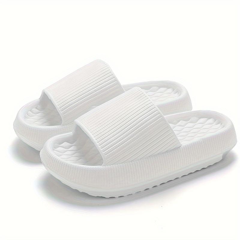 Product Introduction of Simple Solid Color Slide, Casual Open Toe Soft Sole Shoes, Comfortable Indoor Home Slippers 7