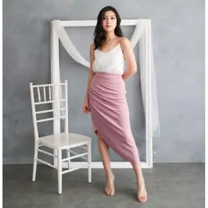 Abby Fey Skirt basic plain korean style Karet Nyaman