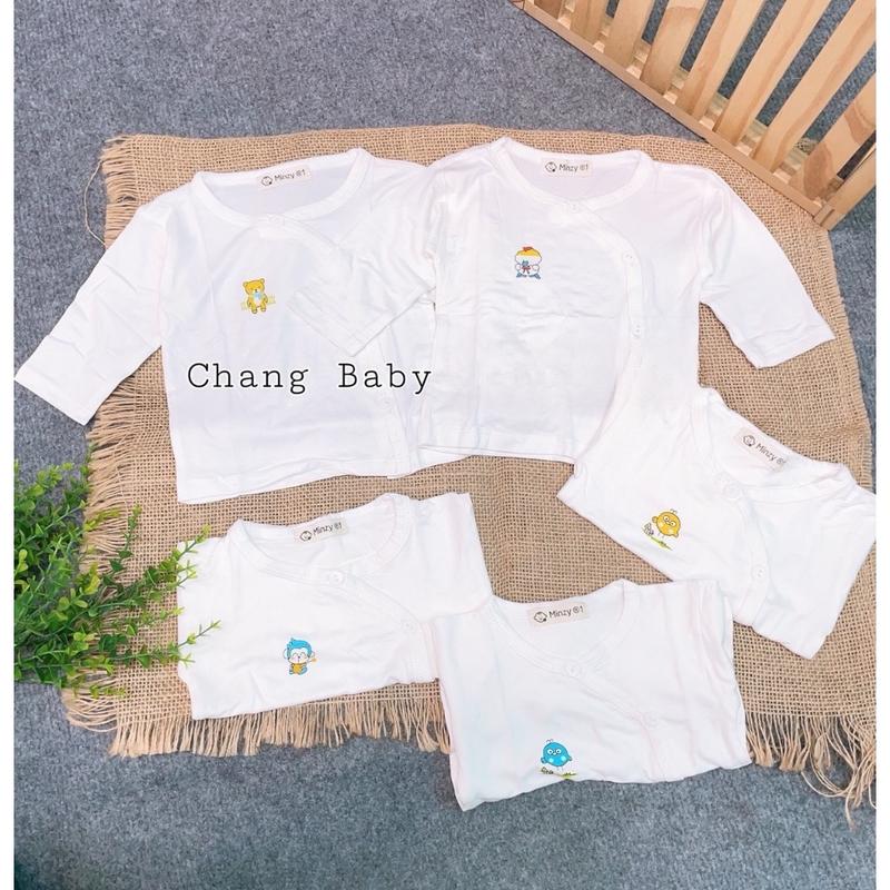 Áo Tay Dài Tay Ngắn Minky Mom Thun Lạnh Pettit Siêu Mềm Mát Cho Bé Sơ Sinh 3-12kg