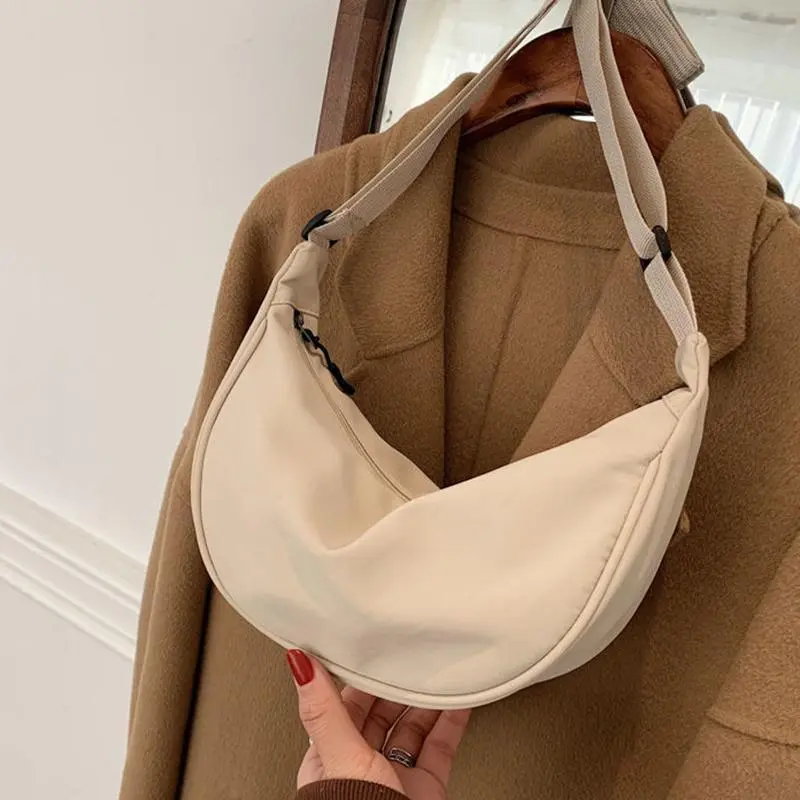 Túi Messenger, Chất Liệu Nylon, Nhẹ, Túi Kẹp Nách, Thiết Kế Đơn Giản, Túi Đeo Vai, Chất Liệu Vải Bố Bag Nữ 3