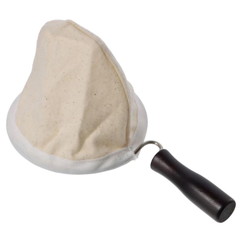 Product Introduction of Flannel Reusable Coffee Filter Bag Wooden Handle Strong Filter Bag Handmade Corrosion Prevention Milk Tea Filter Bag Coffee 14