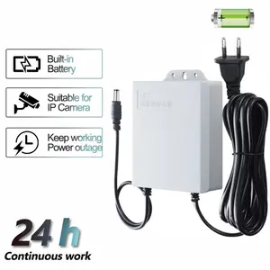 TechBee 12V-2A Sumber Daya Tak Terputus UPS Kehidupan Baterai Kamera Pemantauan Luar Ruangan Kecil 3M