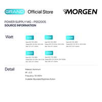 Gambar Morgen Power Supply Adjustable Grand Series MG-PS52005 - Adaptor Trafo Lampu LED 12V / 24V Fitur Slow Start & Brightness Adjustment 60W-400W - 60 WATT (12V) dari Morgen Official Store Kota Administrasi Jakarta Pusat 2 Tokopedia