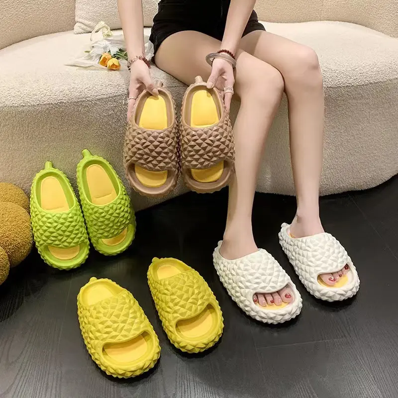 Dép Lê Thoải Mái, Cho Nam Và Nữ, Thích Hợp Cho Mùa Hè, Trong Nhà, Không Trơn Trượt, Dép Lê Dừa, Giày Đi Biển Tắm Và Phòng Tắm