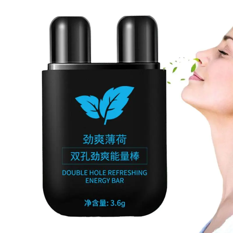 Inhaler Stick Dual-Use Nasal Decongestant Inhaler & Sinus Relief Tubes 10G Nose Inhaler Cooling Sensation Relieves Congestion Clear Gentle