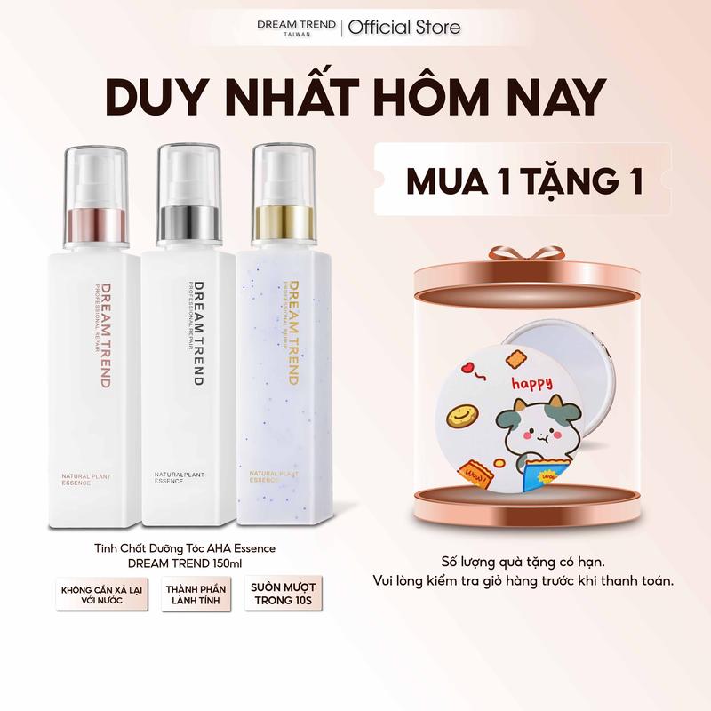 [MUA 1 TẶNG 1] [CHÍNH HÃNG] Tinh Chất Dưỡng Tóc AHA Essence DREAM TREND 150ml - Dưỡng Tóc Suôn Mượt, Chắc Khỏe, Giảm Xơ Rối, Dưỡng Ẩm Sâu, Phục Hồi Hư Tổn Do Uốn, Nhuộm, Tạo Kiểu Nhiệt, Giúp Tóc Mềm Mượt, Óng Ả, Hạn Chế Chẻ Ngọn