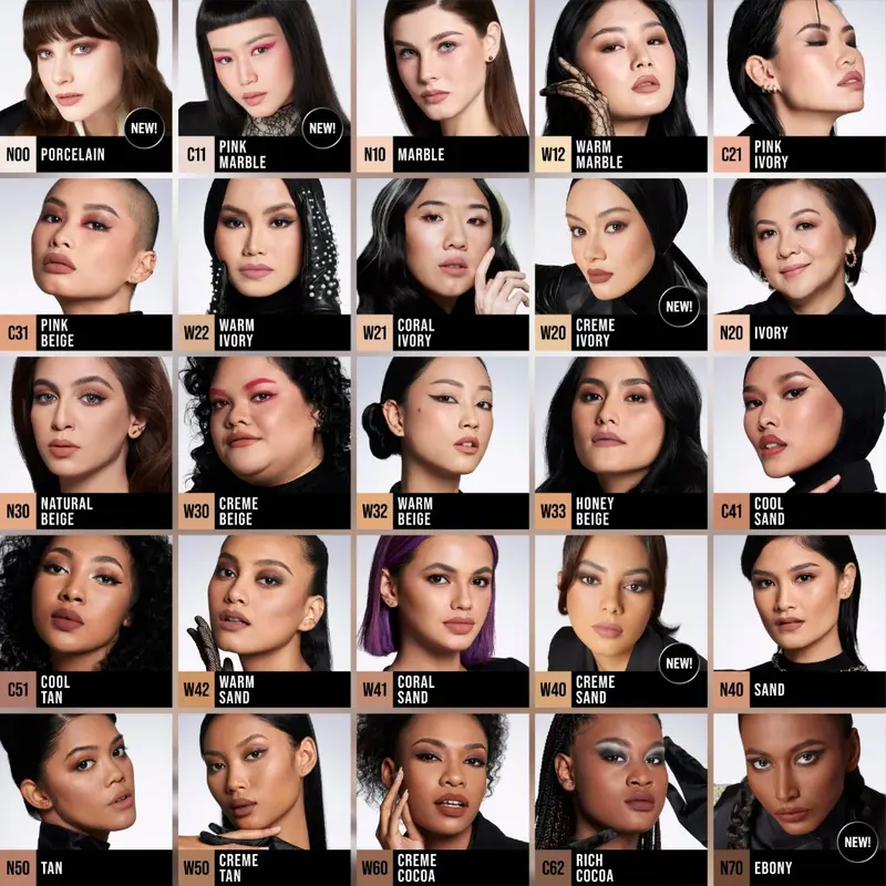MAKE OVER Powerstay 24H Matte Powder Foundation -  Bedak padat BEST SELLER high coverage flawless ringan make up tahan lama 24 jam non-comedogenic Wajah Kering 5
