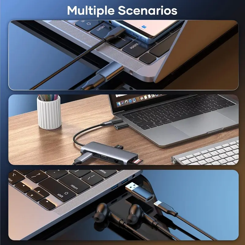 USB C to USB Adapter, 2 Counts USB C Female to USB Male 3.0 Adapter, USB External Memory Compatible with iPhone 16/15/14/13/12, iPad Pro/Mini/Air, Samsung Galaxy S23/S22/S21, MAC/Laptop/Desktop 7