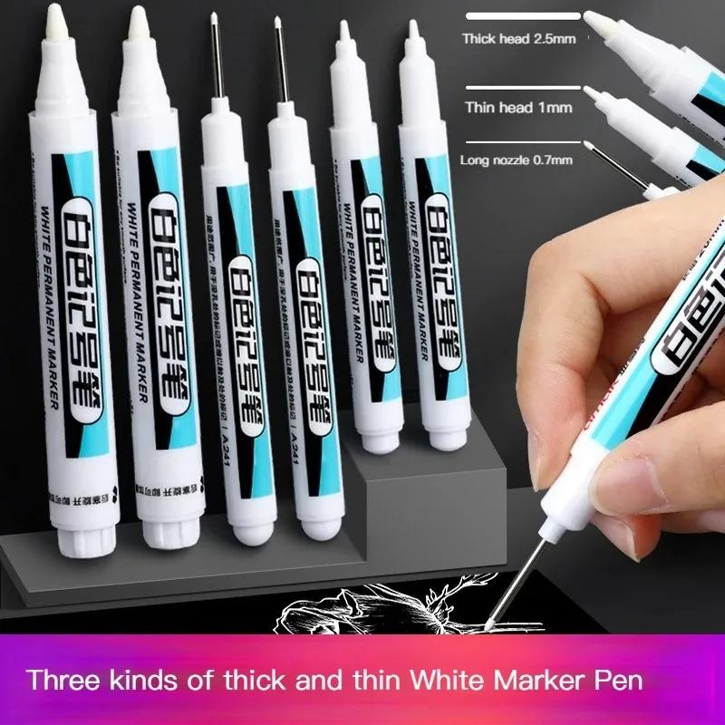 Product Introduction of White Permanent Paint Pen set for Wood Rock Plastic Leather Glass Stone Metal Canvas Ceramic Deep Hole Marker 3