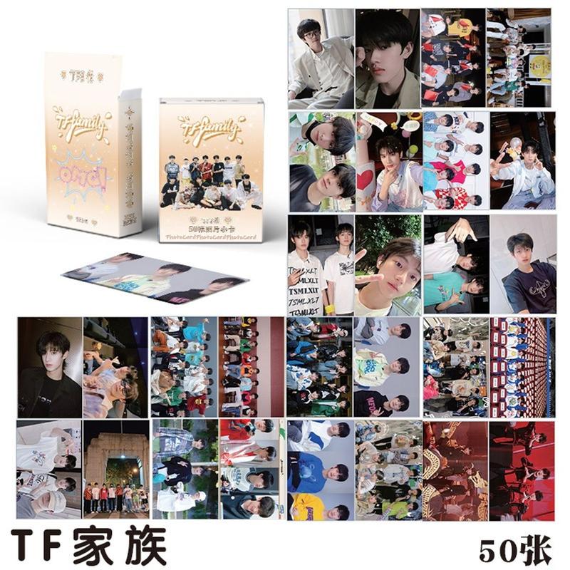 Hộp 50 Lomo TF FAMILY card TF Gia Tộc F3 hologram Chu Chí Hâm Mục Chỉ Thừa Tả Hàng Trương Cực