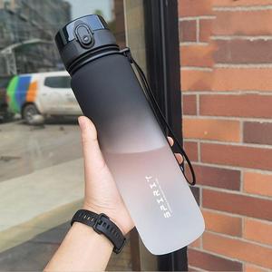 Botella de Agua Degradada, 1 Unidad Portátil de Gran Capacidad, Vaso Deportivo para Beber, Vasos para Deportes al Aire Libre, Senderismo y Camping