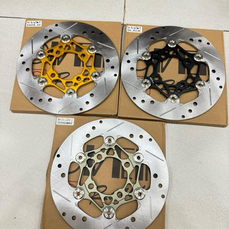 Đĩa Thắng Over Racing V5 - 220mm ( Mâm 4 lổ lắp như zin các dòng xe ) ( Khoen inox ép thuỷ lực )