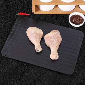 速冷解凍トレイ 1枚 滑り止め付き 冷凍肉用 解凍プレート 速冷食品用