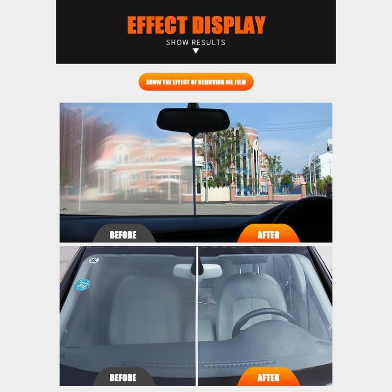 Product Introduction of Car Front Windshield Oil Film Cleaning Paste Strong Auto Glass Water Cleaning Agent Car Glass Cleaner Oil Film Remover 38