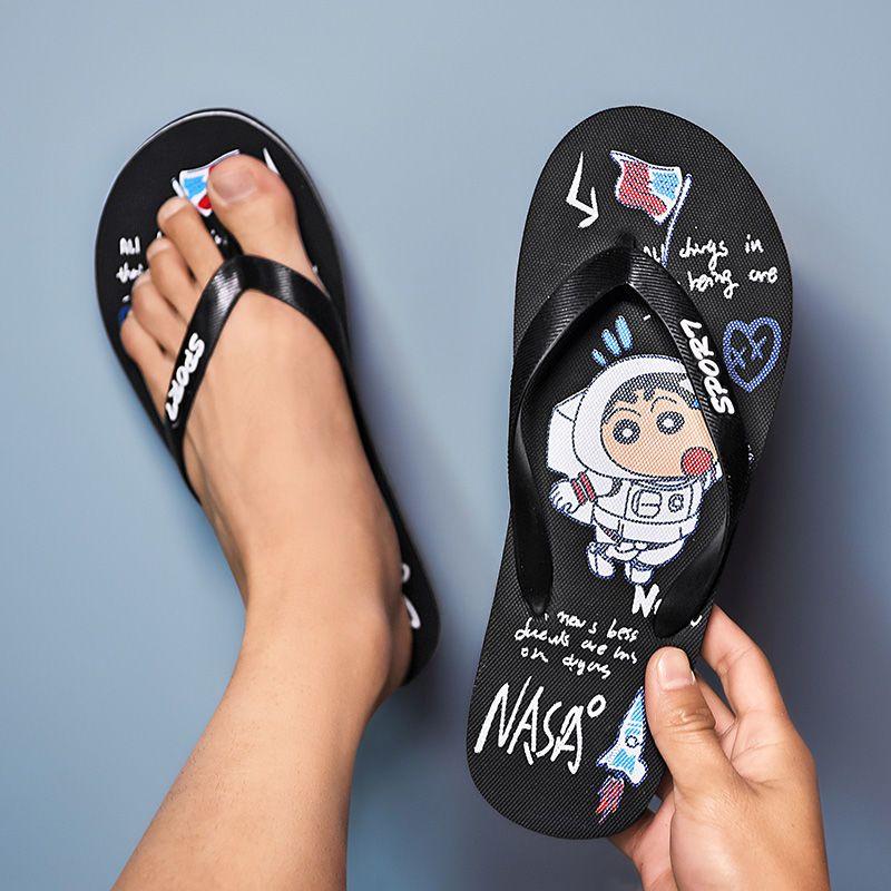 Dép Xỏ Ngón, Bút Chì Màu Xiaoxin Đồng Thương Hiệu Nasa, Dép Lê Nam Thời Trang Trẻ Trung Mùa Hè, Có Thể Đeo Ngoài Trời, Dép Xỏ Ngón Đi Biển, 2024 5