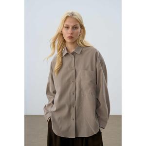Vintage Striped Oversized Shirt for Women