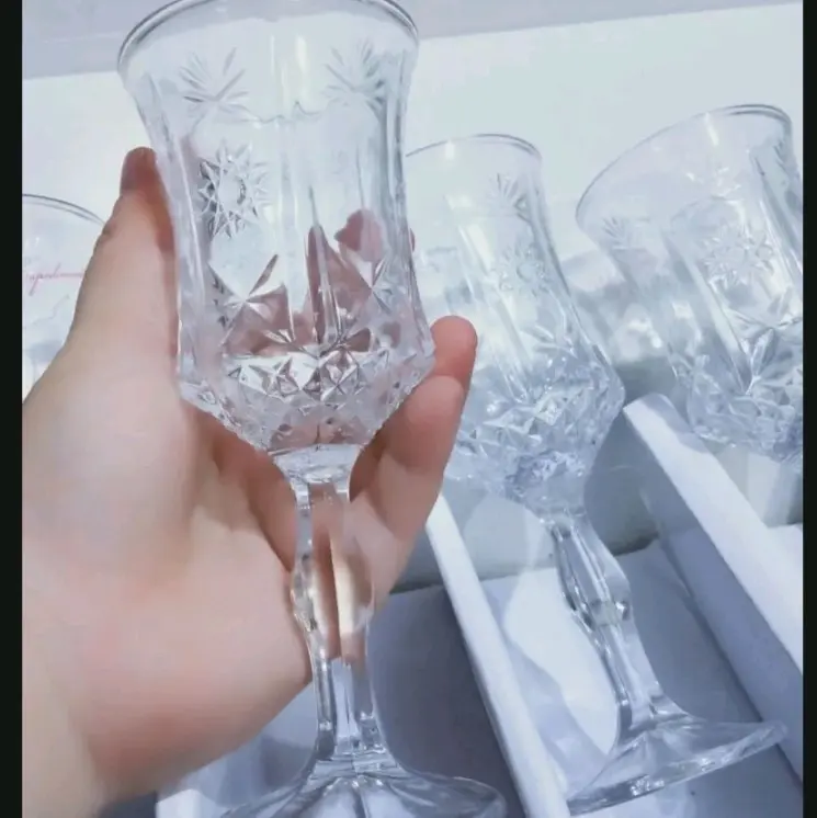 Gelas cantik kaca Mewah Buat Lebaran isi 6 Pcs Capodimonte