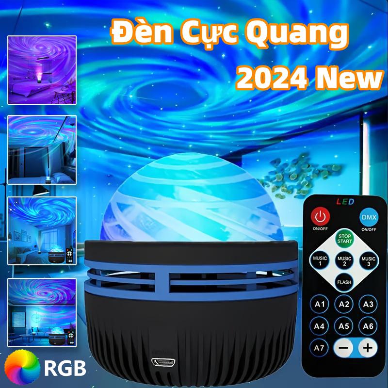 Đèn LED GALAXY Cực Quang ,Chiếu Bầu Trời Cực Quang Trang Trí, Decor Phòng Ngủ, Điều Khiển Từ Xa
