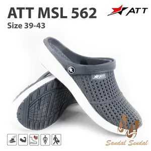 sandal selop pria ATT MSL 562//sepatu sandal pria//sendal slip on Karet Shoes