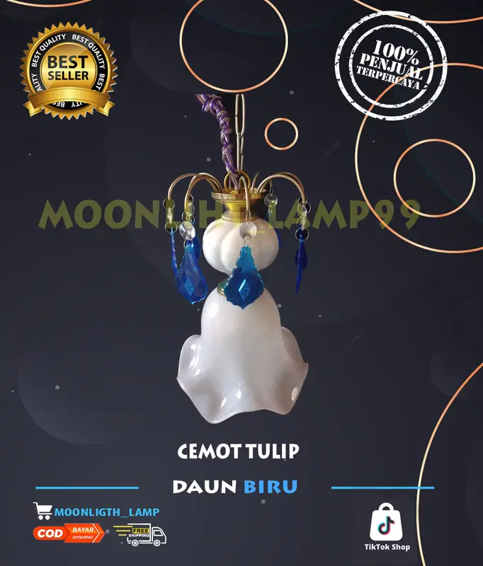 LAMPU GANTUNG HIAS TULIP / LAMPU HIAS / LAMPU HIAS KLASIK / DEKORASI LAMPU / DEKORASI RUMAH / DEKORASI GANTUNG 1