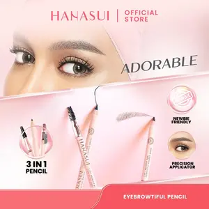 AB - Hanasui Eyebrowtiful Pencil [1.6gr]/ 3 In 1 Eyebrow Pencil Waterproof 3 Varian Longlasting and Easy to Apply