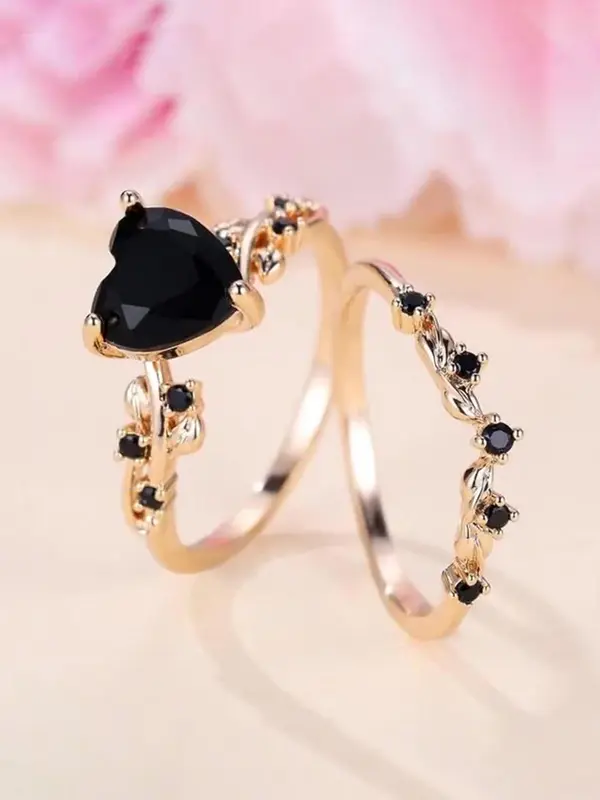Heart Design Ring, Fashion Accessories for Women & Men, Casual Jewelry for Party, Daily Clothing Decor, Trendy All-match & Exquisite Jewelry for Birthday Gift 4