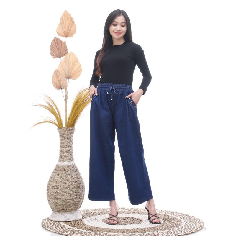 Product Introduction of Celana Kulot Panjang Jeans Bahan Nyaman Tidak Luntur 2