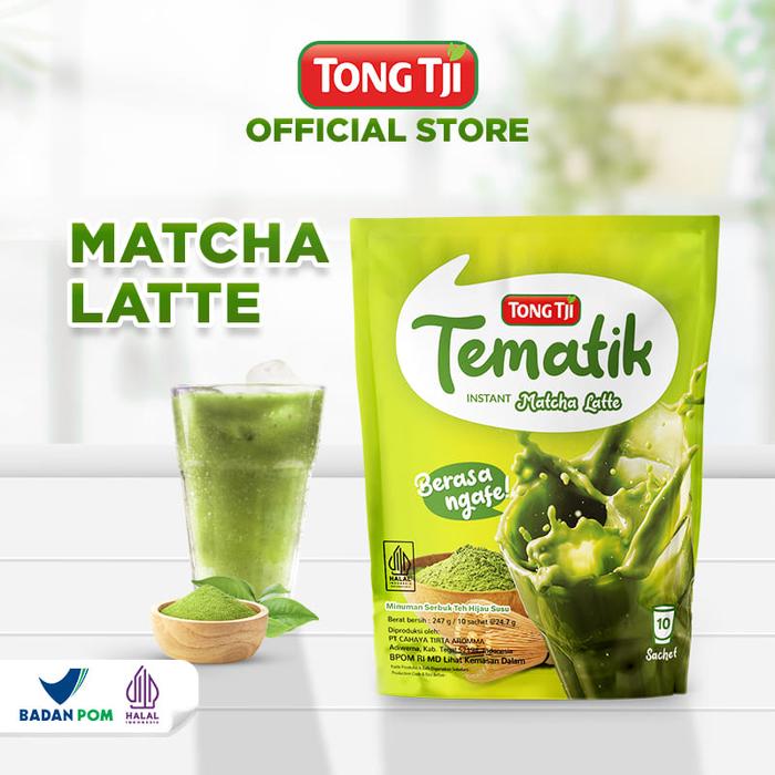 Gambar Tong Tji Tematik Matcha Latte Pouch isi 10 Sachet ( Minuman Serbuk / Bubuk / Instant Powder Drink ) - Matcha Latte Pouch isi 10s dari Tong Tji Solo Kab. Sukoharjo Tokopedia