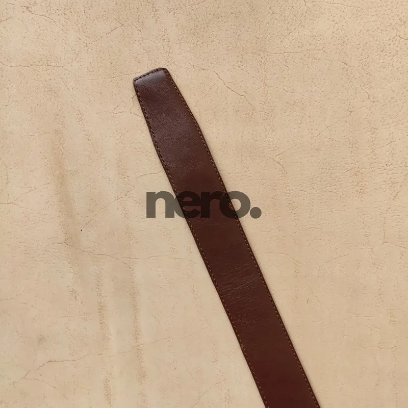 Sabuk Ikat Pinggang Pria Kulit Asli Model Jahit 4