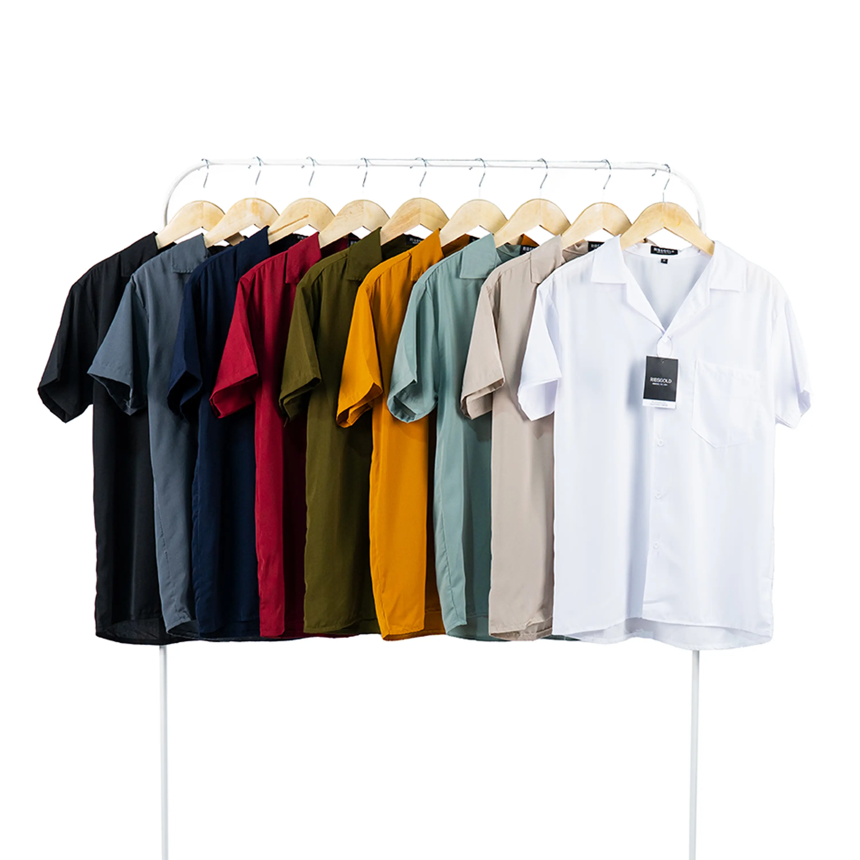 Kemeja Amarine Ribsgold | Kemeja Polos Lengan Pendek | Kemeja Pria | Kemeja Santai formal kerah nyaman  basic  casual  katun  baju atasan lembut  simple Fit  Dewasa