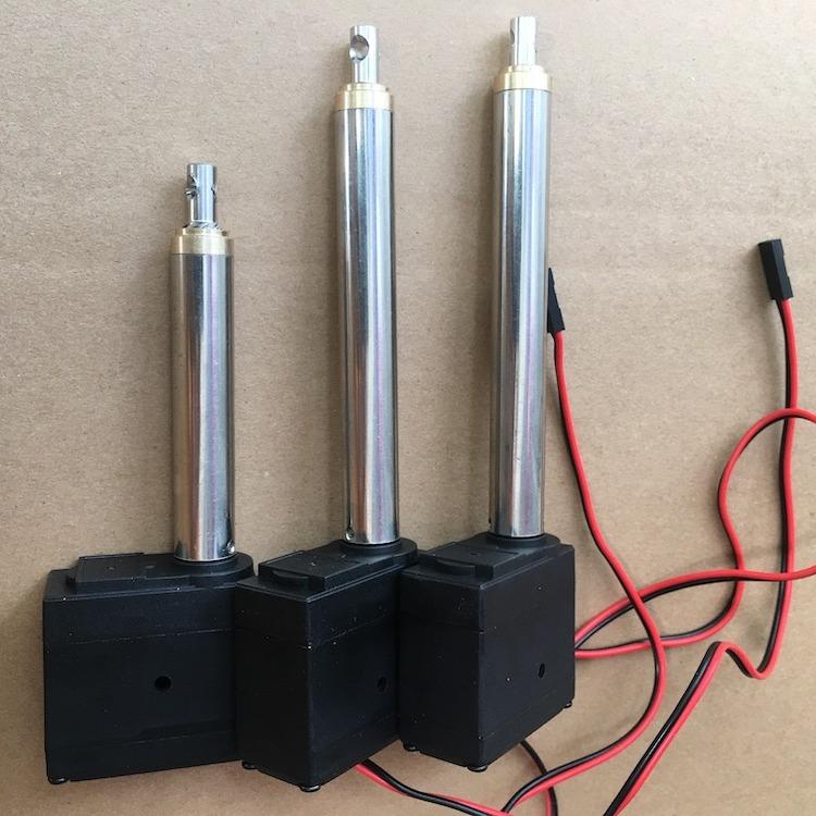 Trục vít nâng cấp máy xúc huina 595 / 592 hoặc chế xe điều khiển từ xa - động cơ servo 2 dây 6