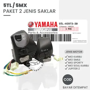 5TL 1 PASANG KIRI KANAN SAKLAR SEN KIRI MIO SMILE SAKLAR STATER STARTER SPORTY J SOUL JUPITER Z MX / SAKLAR SEIN JUPITER MX / HOLDER KIRI MIO SPORTY / TOMBOL HOLDER KLAKSON / SAKELAR LAMPU DIM DIMMER / HANDEL / TOMBOL SAKLAR MIO J / SWITCH SET ON OFF