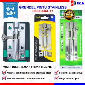 TERMURAH Grendel Stainless Stanlis Tebal Selot Pintu Selot Jendela Kunci Pintu Grende ANTI KARAT / Grendel Slot Pintu Jendela 1,5 inch, 2 inch, 3 inch, 4 inch, 5 inch / Grendel Pintu Stainless / Grendel Gerendel Slot Kunci Pintu Jendela Laci Stainless 2