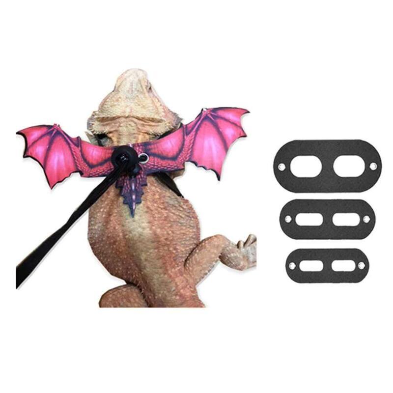 Product Introduction of Reptile Lizard Leash Adjustable Anti-Bite Wings Flexible Comfortable Bearded Dragon Harness Small Animal Clothes Supplies 30